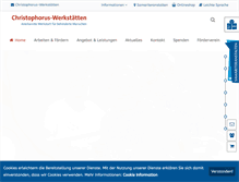 Tablet Screenshot of christophorus-werkstaetten.de